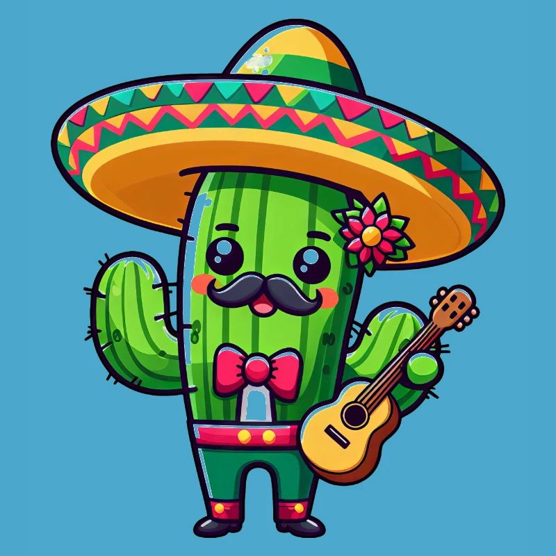 Cinco de Mayo Cactus Mariachi Guitariste