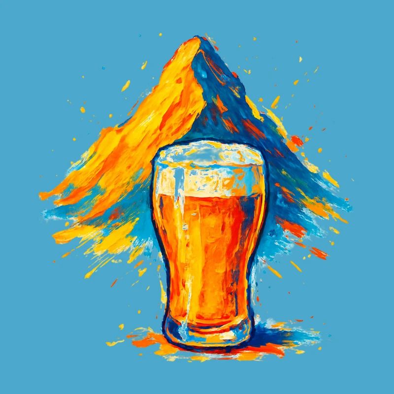 Biergipfel Farbexplosion