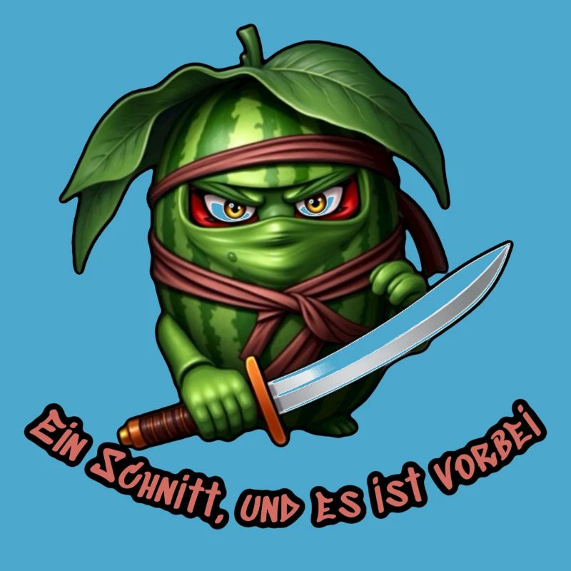 Ninja pastèque avec l’épée