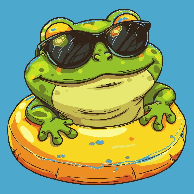 Frog Comic Cool