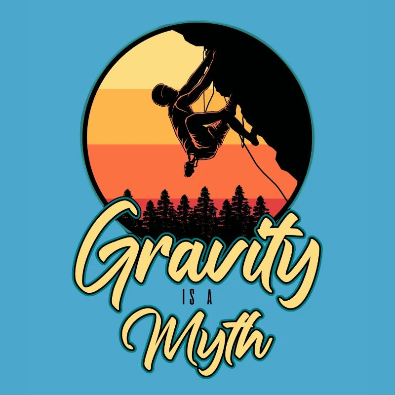 Schwerkraft ist ein Mythos Klettern Boulder Kletterer
