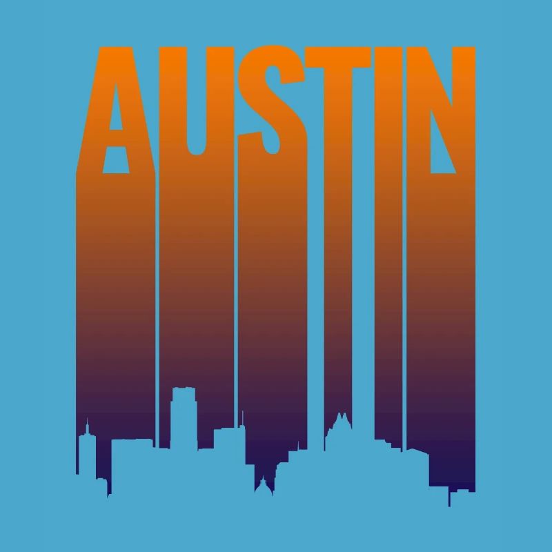 Austin Skyline Gradient