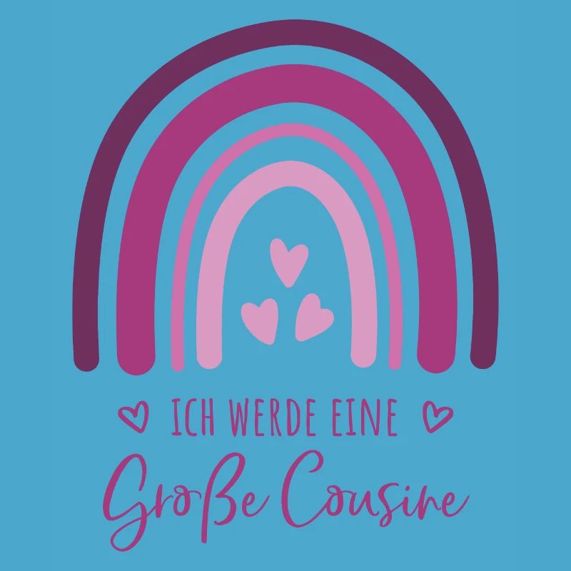 Ich werde eine große Cousine Boho Regenbogen