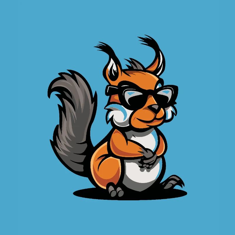 Eichhörnchen Cool Comic