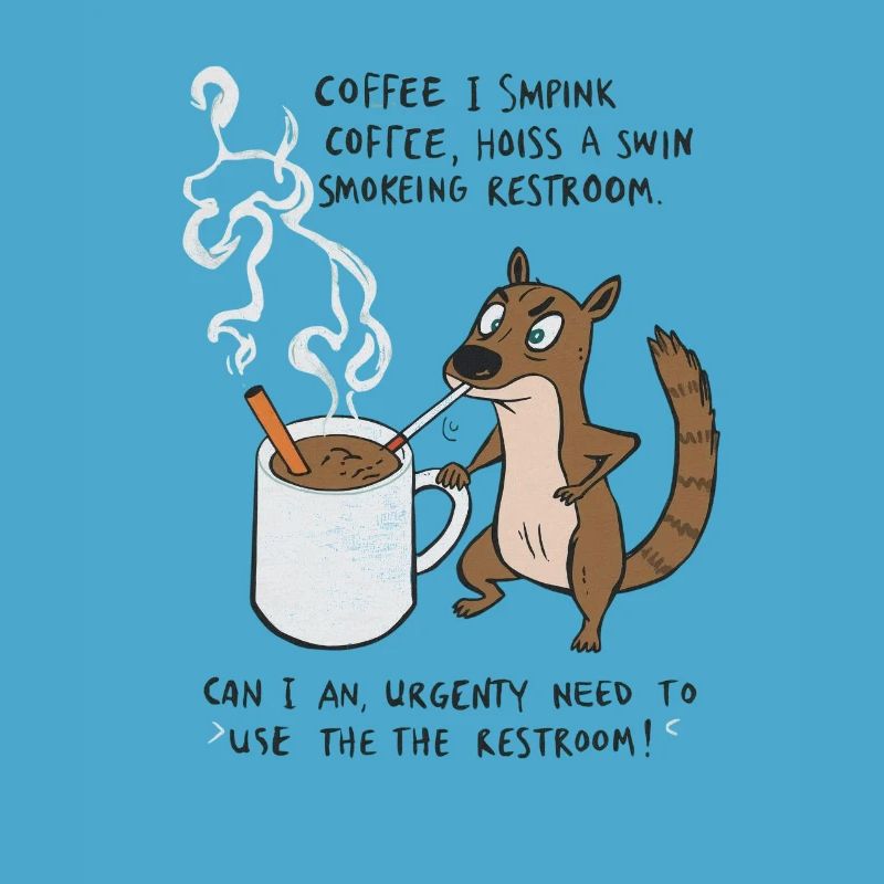 Kaffee Notfall Beutier Eichhörnchen Kippe 