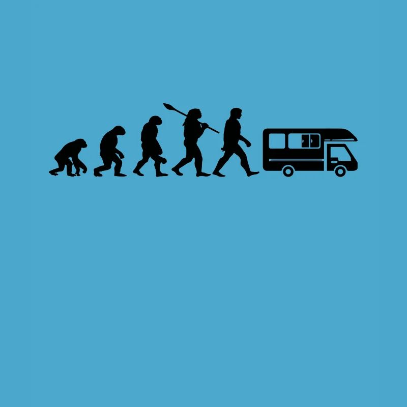 Evolution Camping Car Humor Gift