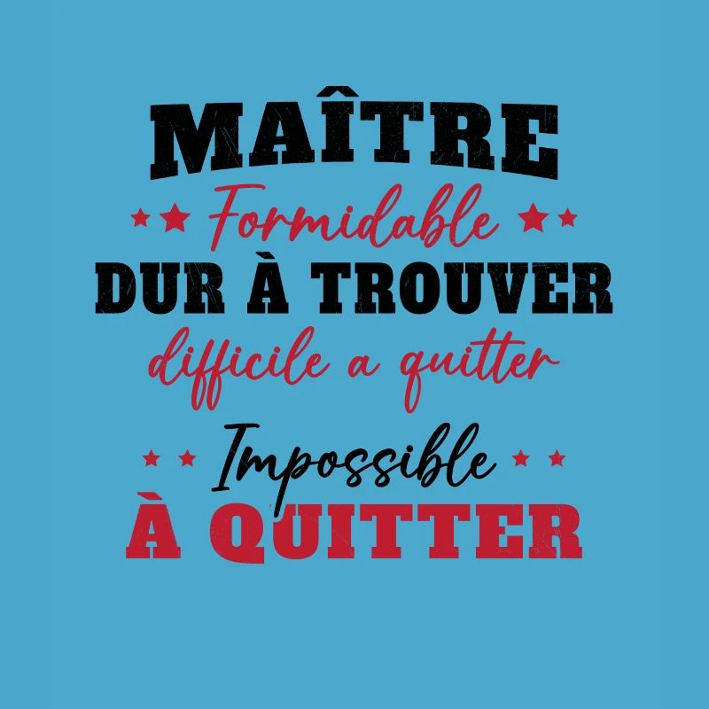 Maître formidable idée cadeau maître d'école