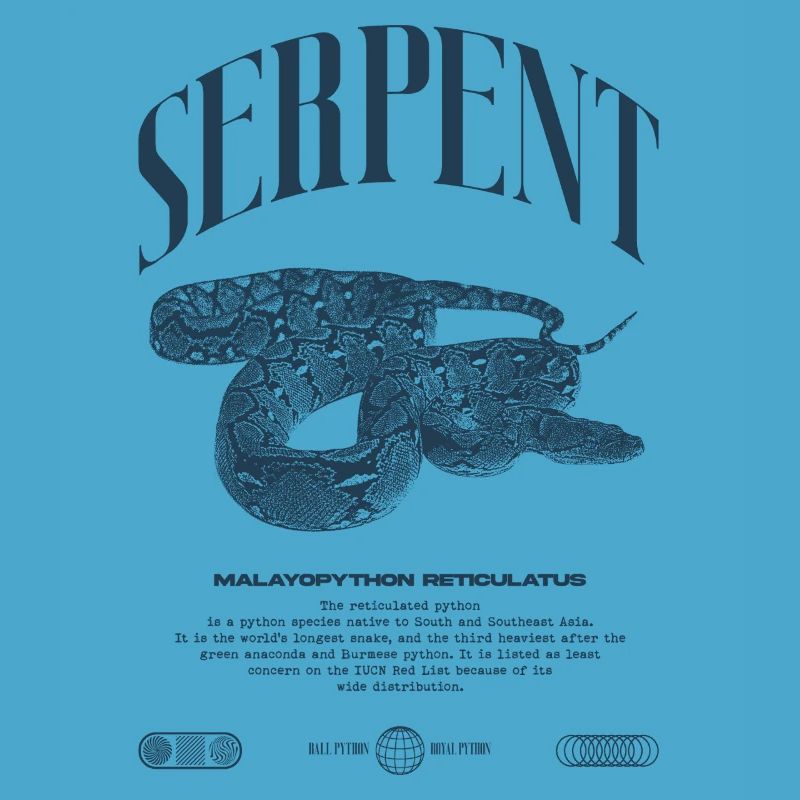 Reticulated Python Reptile Keeper Streetwear