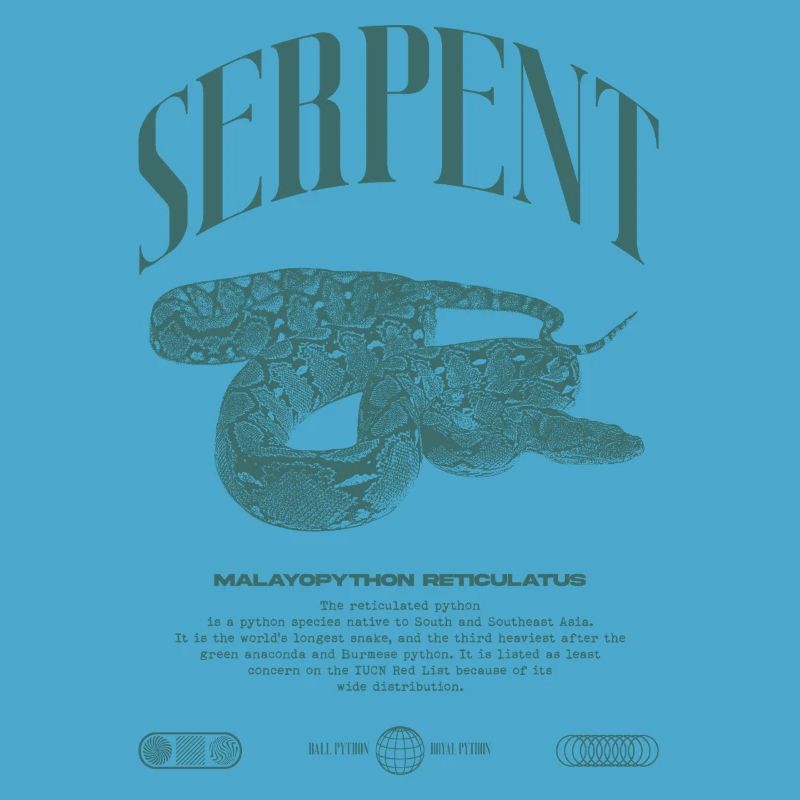 Retikulierte Python Reptile Keeper Streetwear