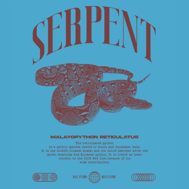 Reticulated Python Reptile Keeper Streetwear