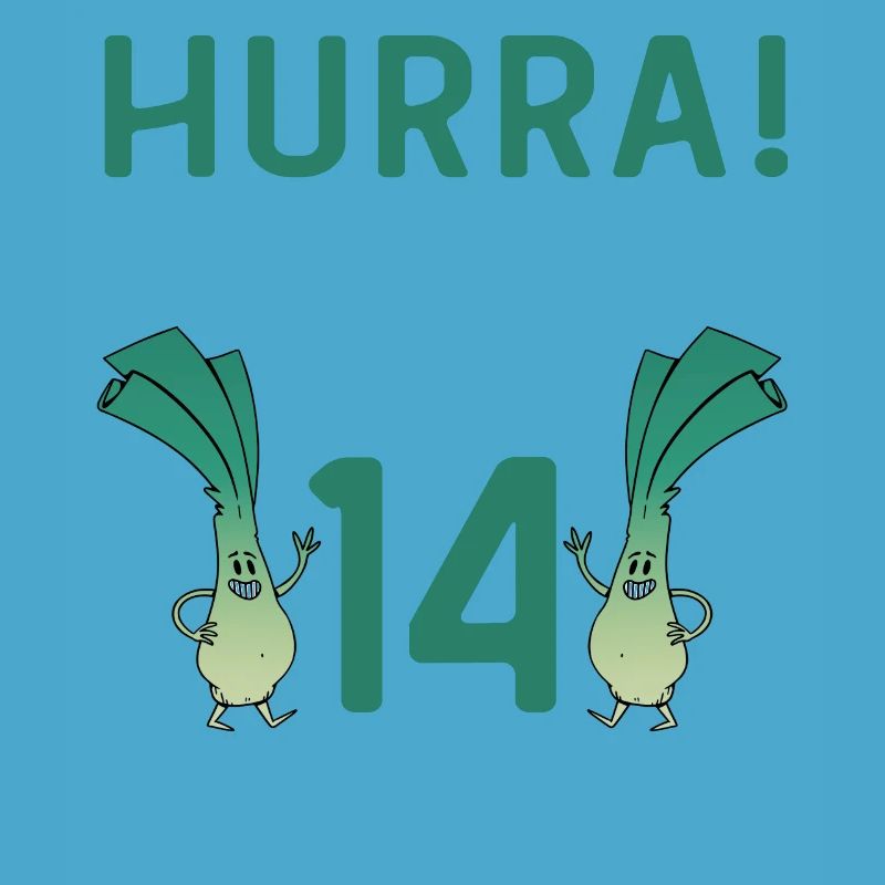 Hurra der Lauch wird 14