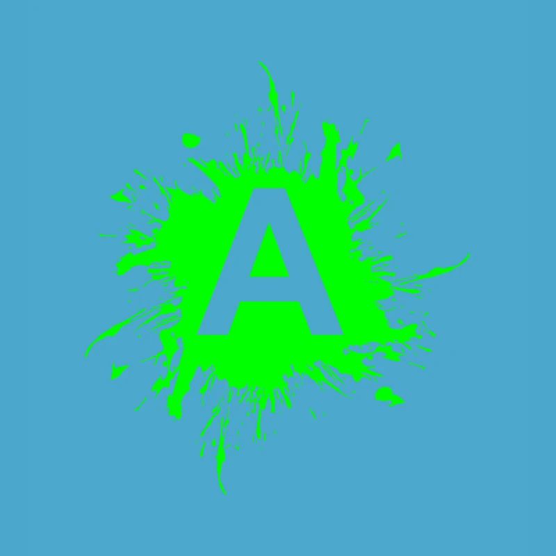 Team A Buchstabe A Anfangsbuchtabe