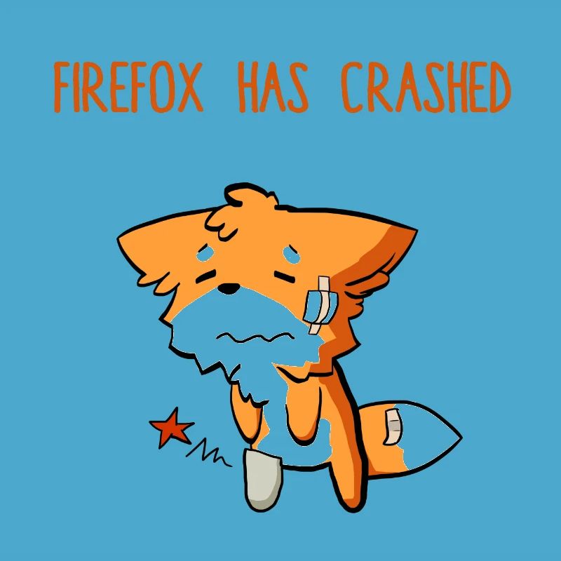 Firefox has crashed funny