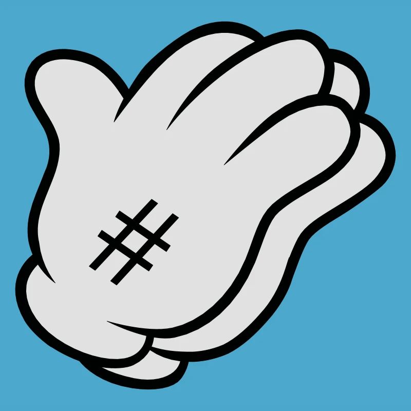 Comic Hand Pray