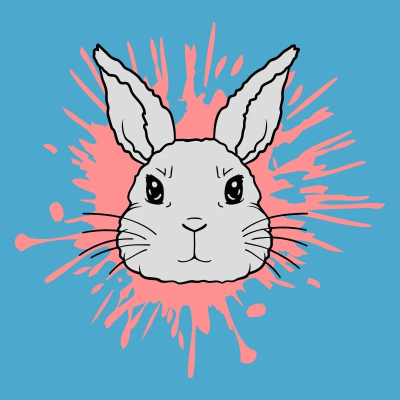 Farbklecks Tropfen Hase Spritzer