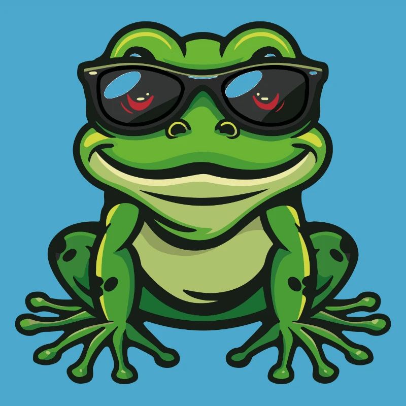 Frosch Comic Cool