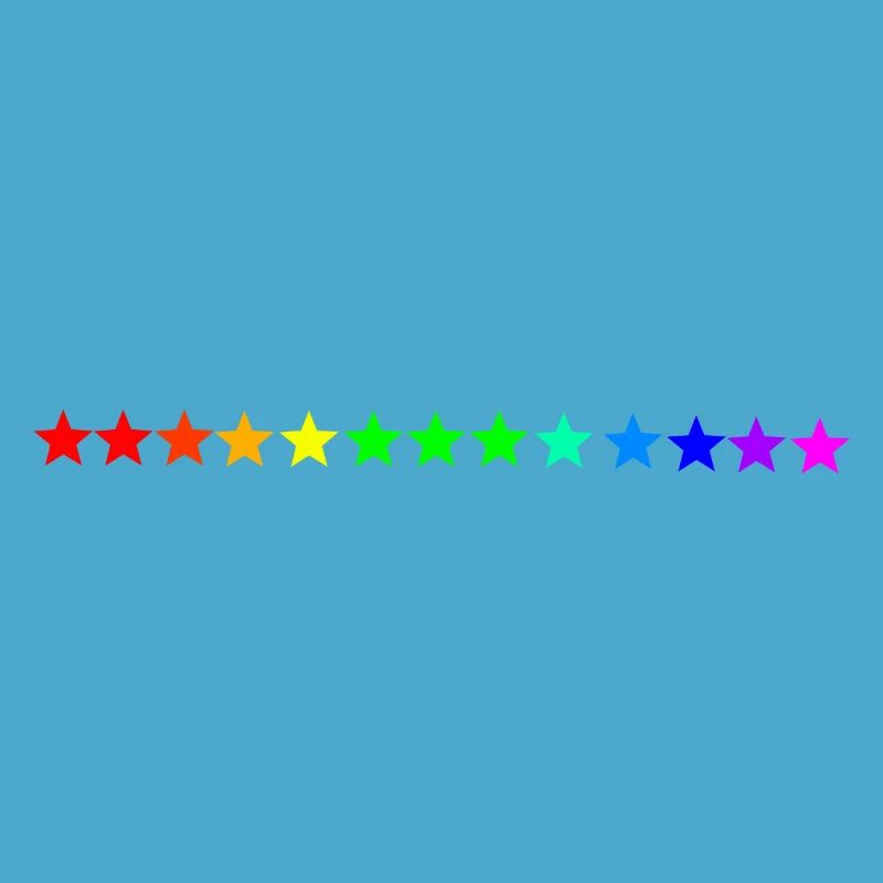 Sterne Regenbogen bunt Geschenkidee