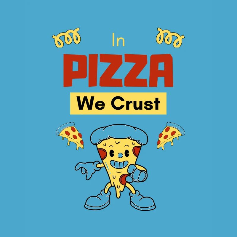 In der Pizza machen wir eine Kruste