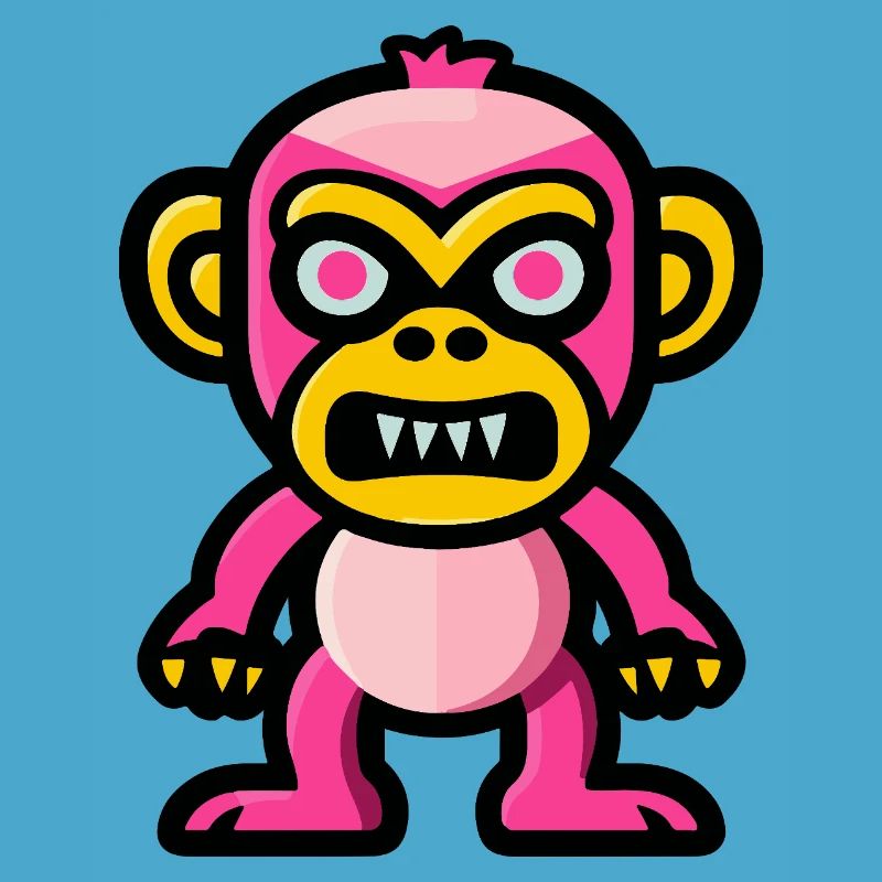 Monkey Halloween Comic Funny