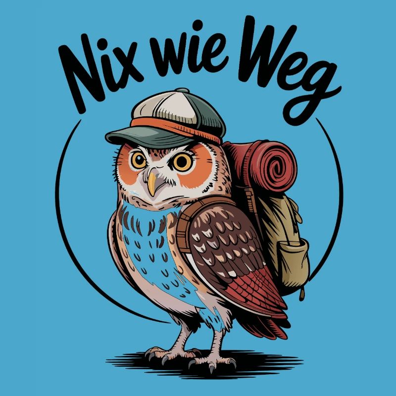 Waldabenteuer Eule mit Rucksack
