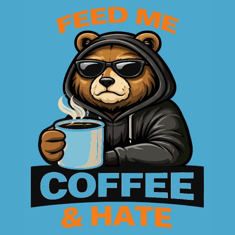 Grumpy Bear Coffee Attitude