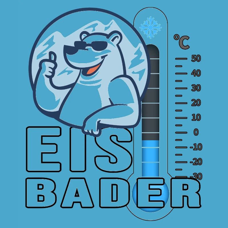 winterbader eisbär ice cool eisbader cold temp