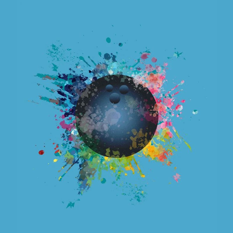Aqueuse explosion de couleur Splash Pins Boule de Bowling