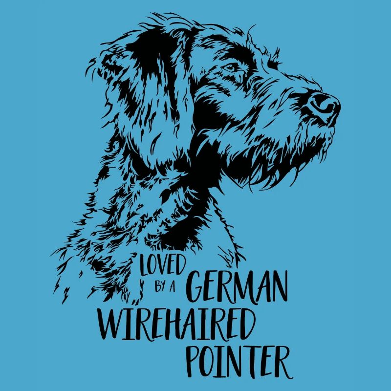 Loved by a German Wirehaired Pointer Hundespruch