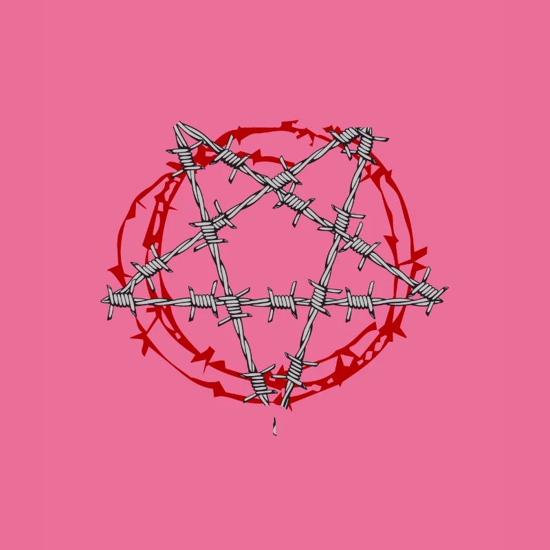 Satan Beelzebub Devil Gothic Pentagram Mystical