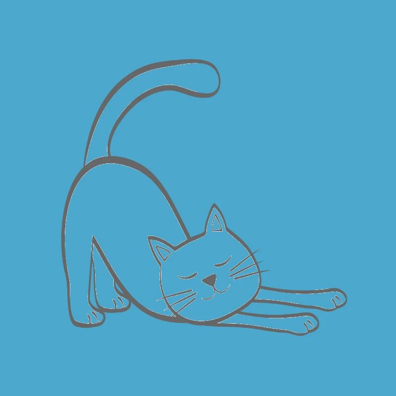 Chat extensible chat chaton stretching stretching