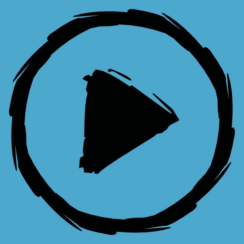 play triangle stop button break music buttons circles