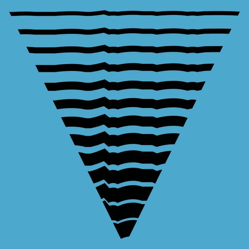 Lines many strokes triangle shape pattern