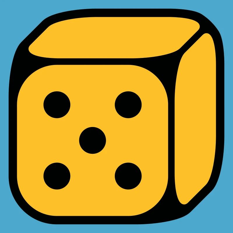 Dé Avec Numéro 5 (Cinq / 2C)