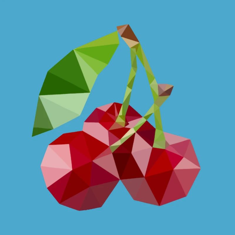 Low Poly Kirsche