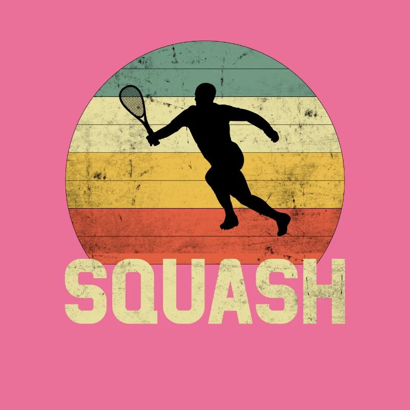 Squash silhouette | Squash player squash vintage