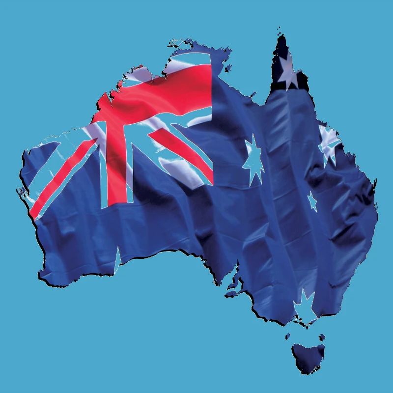 Echte Australien Flagge – Flag Map