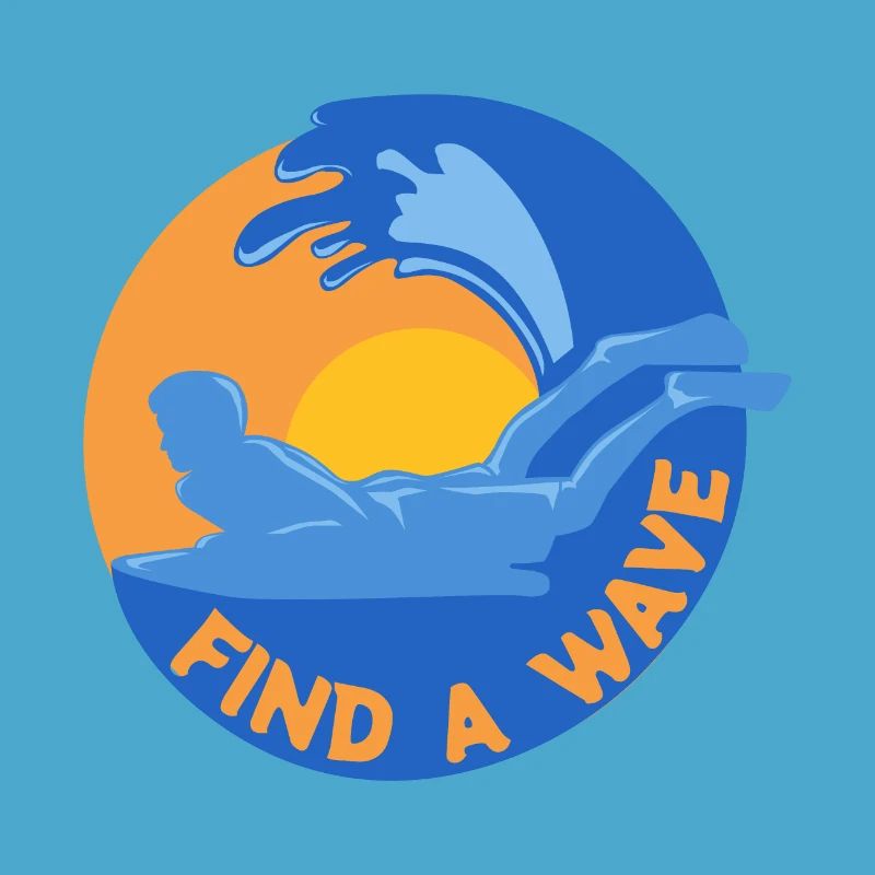 Find a wave Bodysurf Bodysurfing Gift Idea