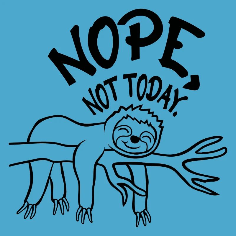 Funny Nope Sloth