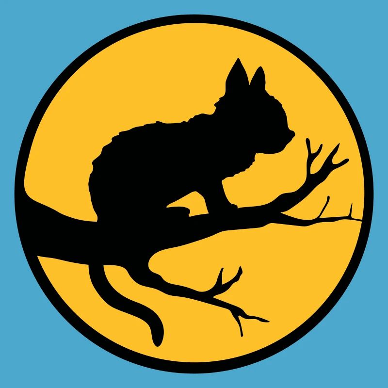 Black Cat Moon Tree