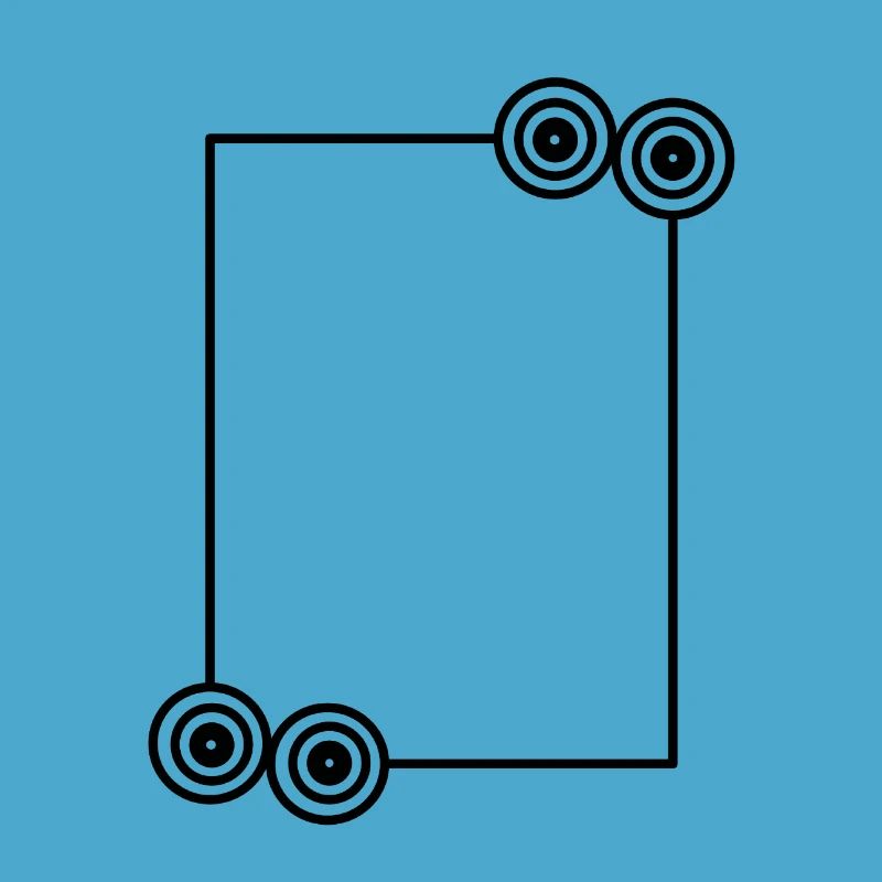 Elongated black frame Basic text