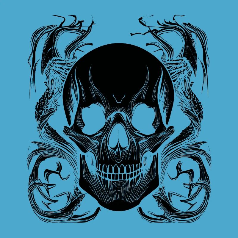 Halloween- oder Horror- Totenschädel