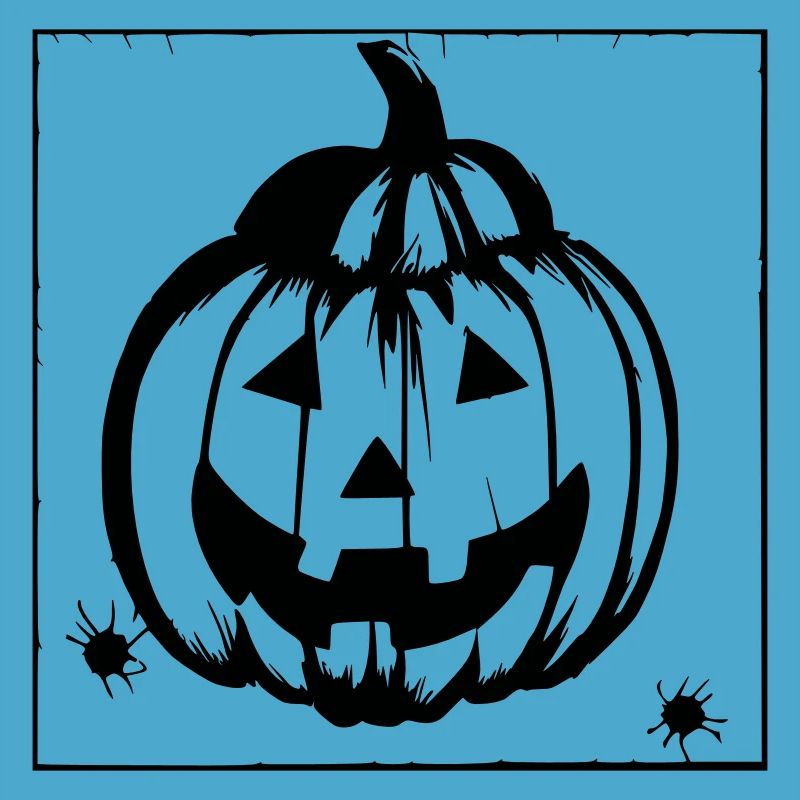 Halloween Spooky Pumpkin Lantern Vector