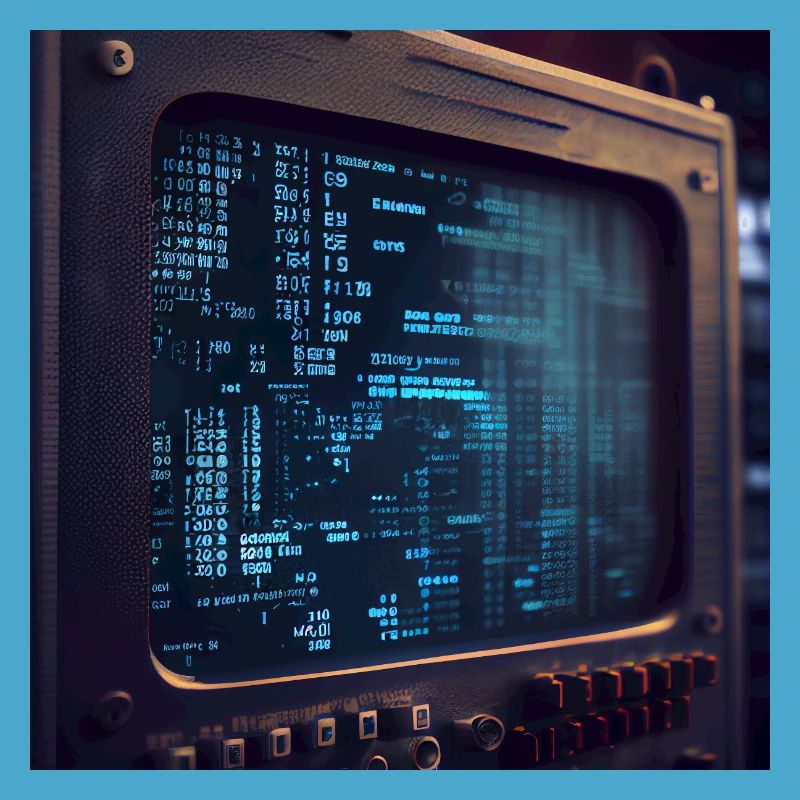 Code sur un écran de PC