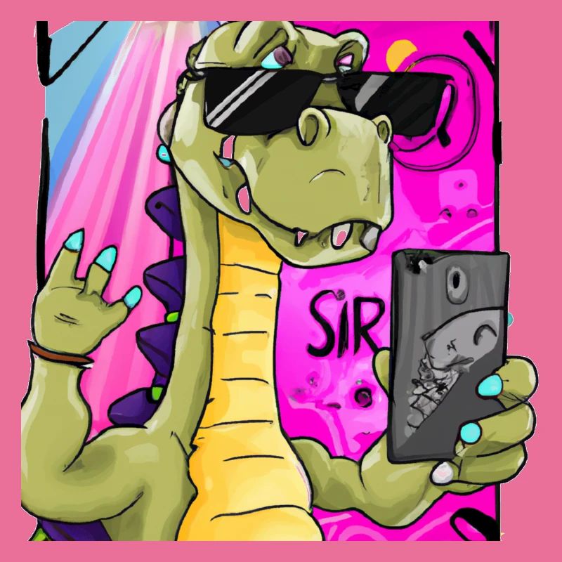 Dinosaur makes Selfie 2 variant gift
