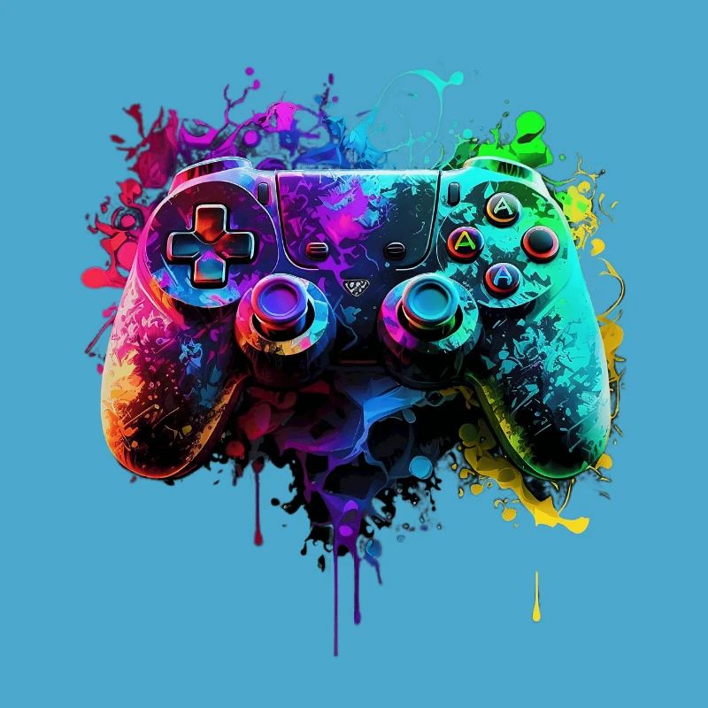 Neon Gaming Controller / Kontroller