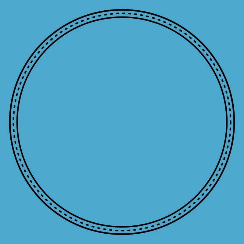 Points Circle Frame Decor