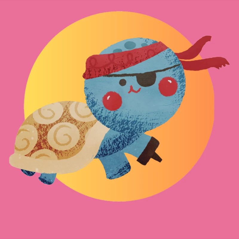 Pirate turtle, on the attack!