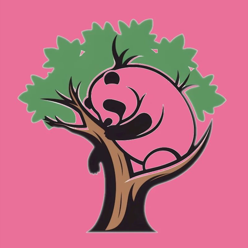 Panda in a tree