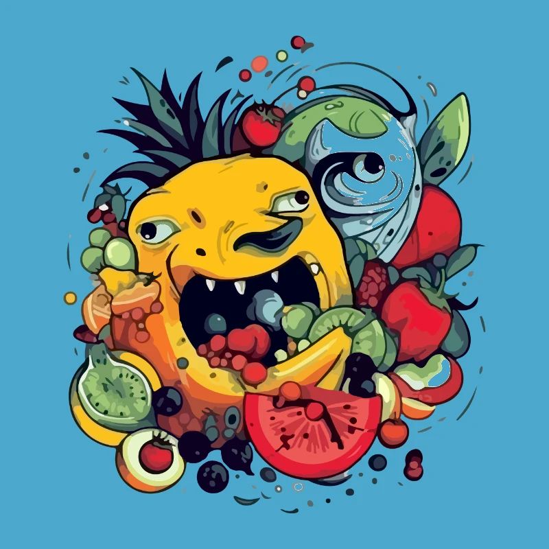Fruit-devouring pineapple