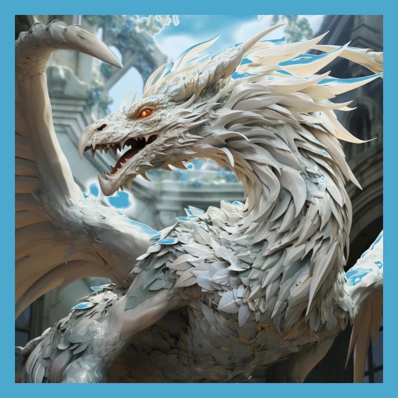 Weißer Drache